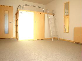 Living and room. The first floor is flooring. The second floor is carpeted. 