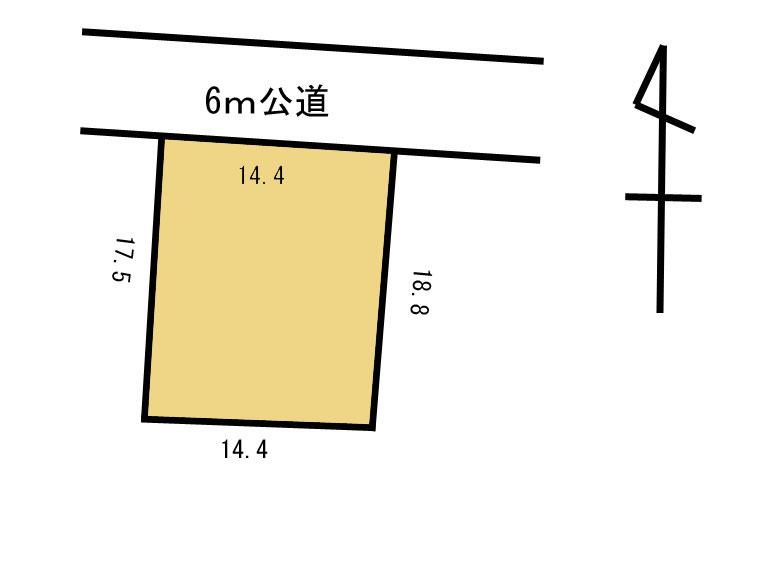 Compartment figure. Land price 19 million yen, Land area 253 sq m