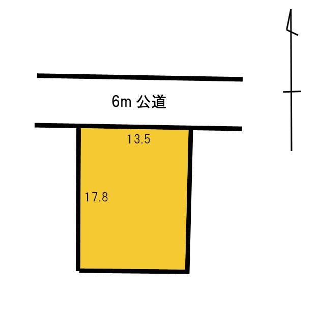 Compartment figure. Land price 14.5 million yen, Land area 241 sq m