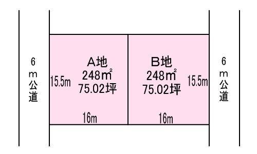 Compartment figure. Land price 13.8 million yen, Land area 248 sq m