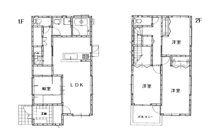 Floor plan. 25,800,000 yen, 4LDK, Land area 289 sq m , Building area 99.36 sq m floor plan