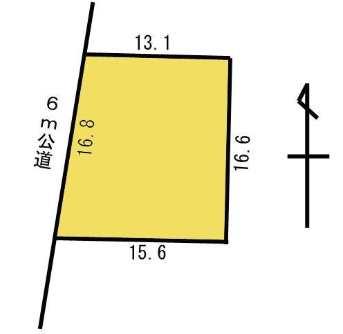 Compartment figure. Land price 18.5 million yen, Land area 240 sq m