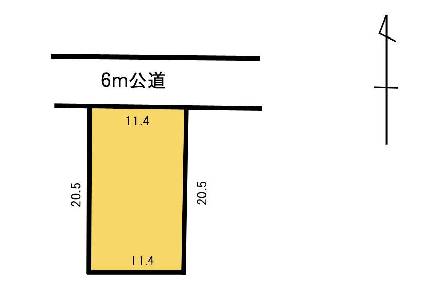 Compartment figure. Land price 20 million yen, Land area 235 sq m