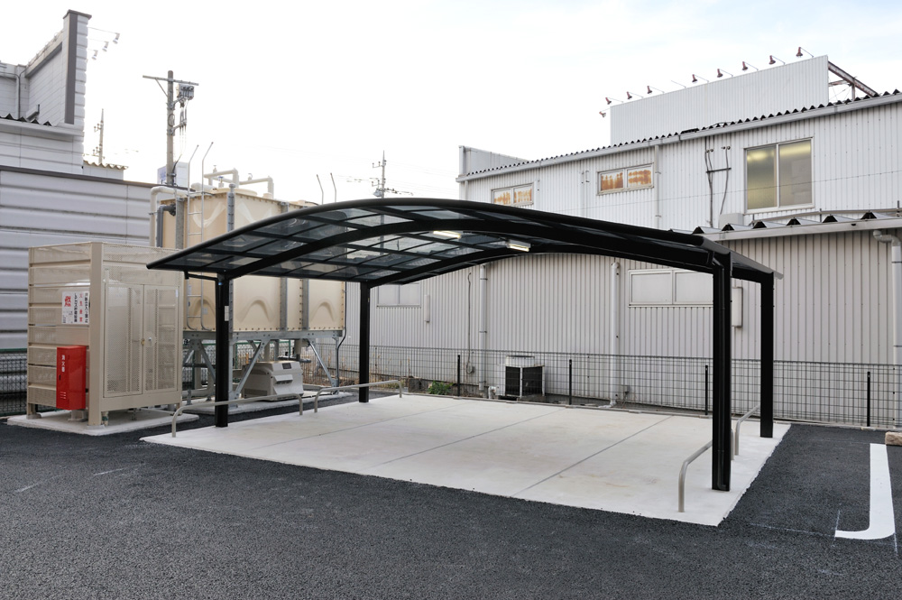 Other. On-site bicycle parking stations (with roof)