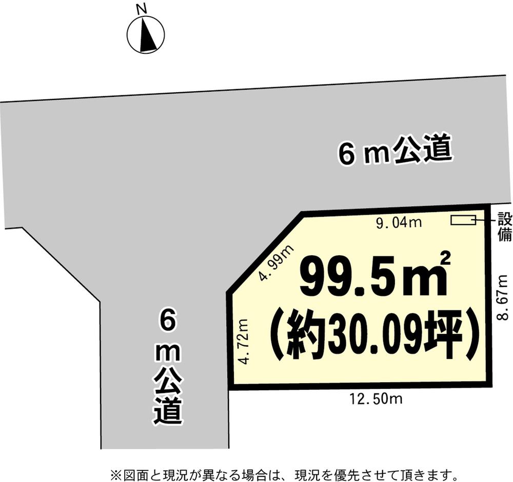 Compartment figure. Land price 6.7 million yen, Land area 99.5 sq m