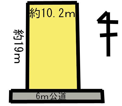 Compartment figure. Land price 8 million yen, Land area 195 sq m