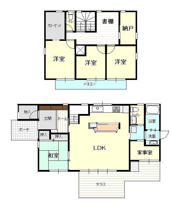 Floor plan. 42,800,000 yen, 4LDK, Land area 268 sq m , Building area 125.33 sq m