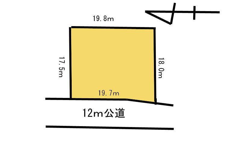 Compartment figure. Land price 16,880,000 yen, Land area 348.96 sq m