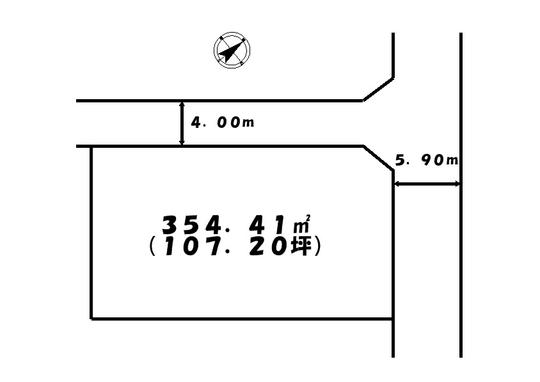 Compartment figure. Land price 7.9 million yen, Land area 354.41 sq m