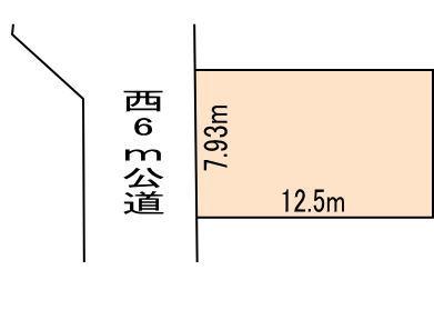 Compartment figure. Land price 5.1 million yen, Land area 99 sq m