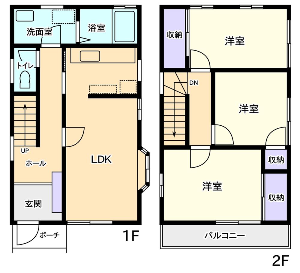 Floor plan. 7.8 million yen, 3LDK, Land area 109 sq m , Building area 85 sq m