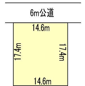 Compartment figure. Land price 16 million yen, Land area 255.69 sq m