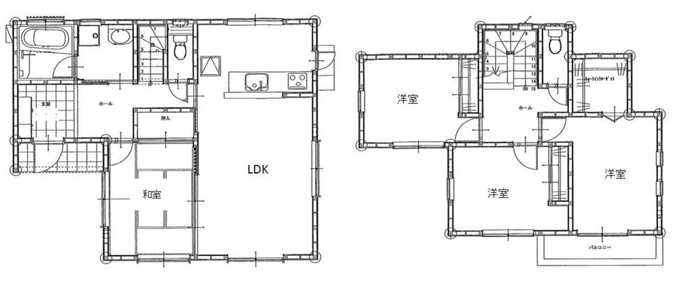 Floor plan. 19.5 million yen, 4LDK, Land area 302.36 sq m , Building area 99.36 sq m