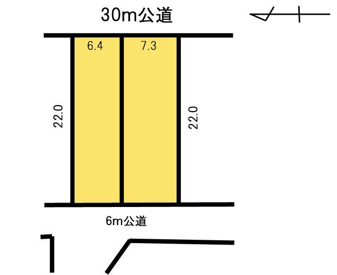 Compartment figure. Land price 15.9 million yen, Land area 301 sq m