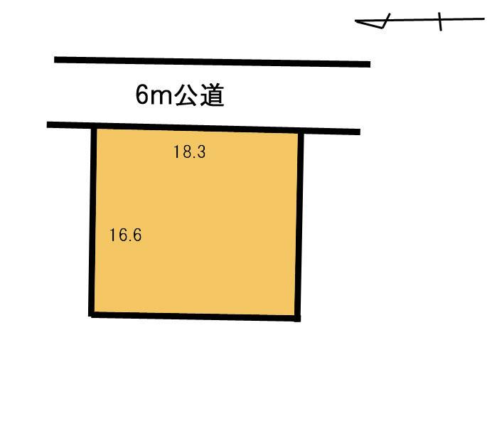 Compartment figure. Land price 15,180,000 yen, Land area 305 sq m