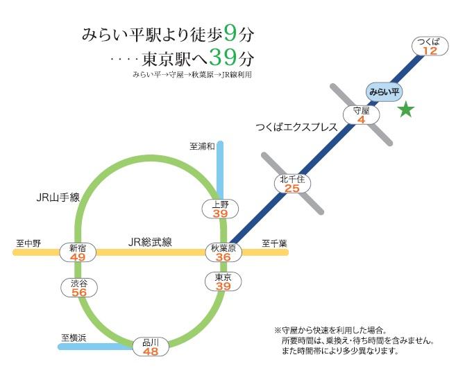 route map. Is convenient access to the Tokyo metropolitan area. 