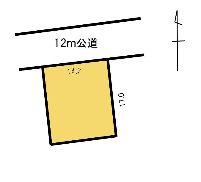 Compartment figure. Land price 13,140,000 yen, Land area 242 sq m