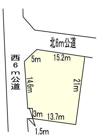 Compartment figure. Land price 15,750,000 yen, Land area 350 sq m