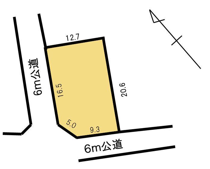 Compartment figure. Land price 13 million yen, Land area 253 sq m
