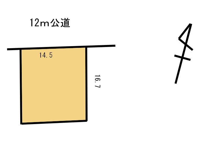 Compartment figure. Land price 24 million yen, Land area 243 sq m