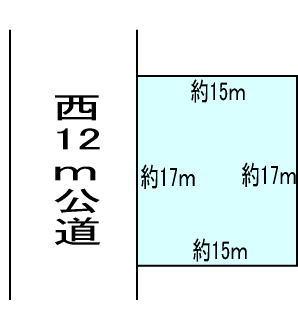 Compartment figure. Land price 17.5 million yen, Land area 256 sq m