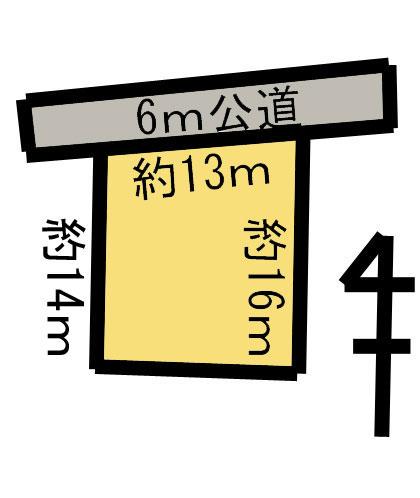 Compartment figure. Land price 9.3 million yen, Land area 193 sq m