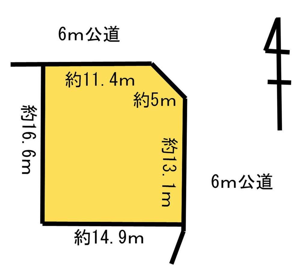 Compartment figure. Land price 11,770,000 yen, Land area 243.54 sq m