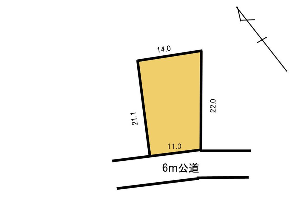 Compartment figure. Land price 13.2 million yen, Land area 272 sq m