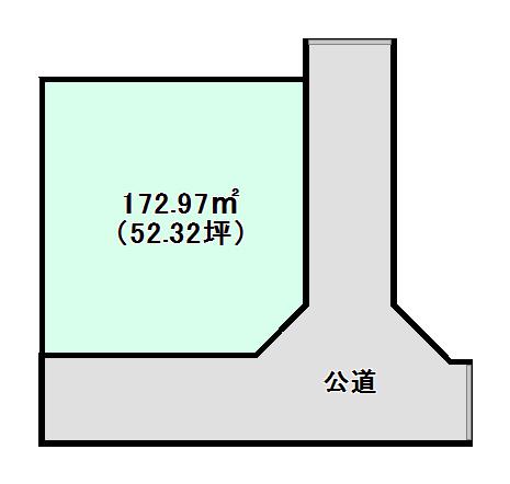 Compartment figure. Land price 6.5 million yen, Land area 172.97 sq m