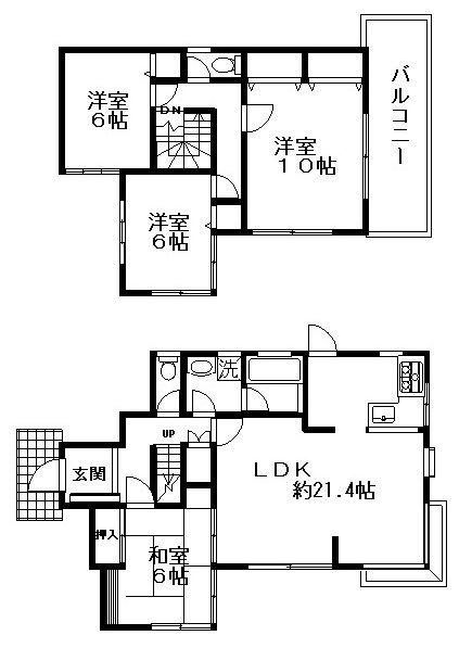 Floor plan. 17,900,000 yen, 4LDK, Land area 199.7 sq m , Building area 118.42 sq m
