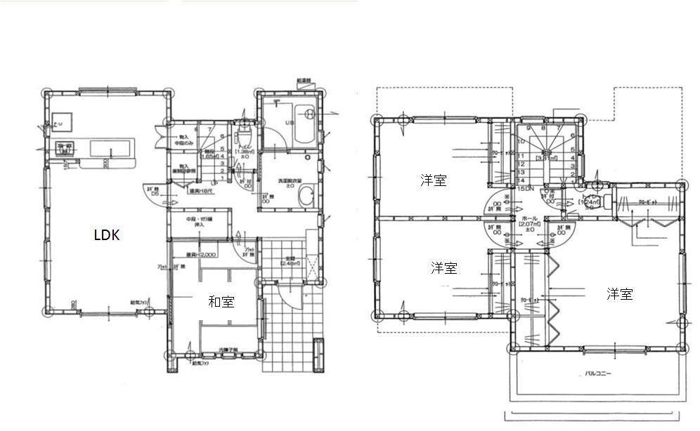 Floor plan. 20.8 million yen, 4LDK, Land area 281.33 sq m , Building area 99.36 sq m