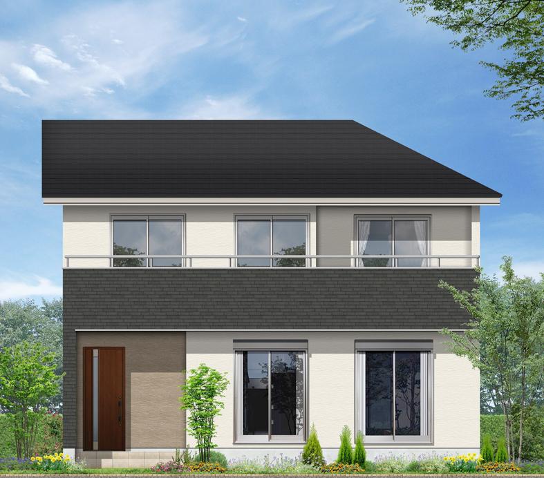 Rendering (appearance). House size of the room is an attractive wide balcony (3 Building) Rendering