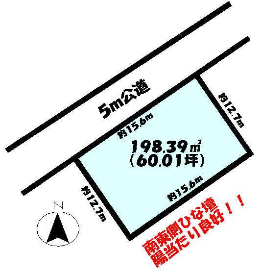 Compartment figure. Land price 9.5 million yen, Land area 198.39 sq m