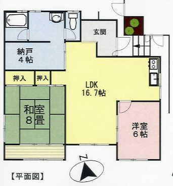 Floor plan. 11.8 million yen, 2LDK + S (storeroom), Land area 394 sq m , Building area 72 sq m