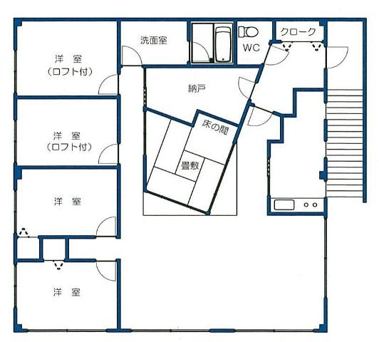 Floor plan. 33 million yen, 8LLDDKK, Land area 591.02 sq m , Building area 289.35 sq m 2-floor plan view