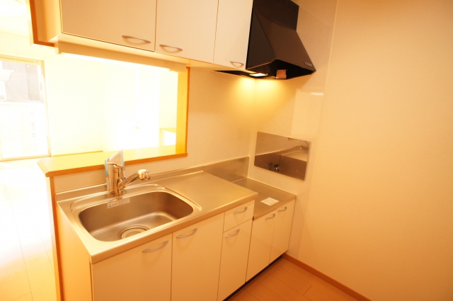 Kitchen. Counter kitchen living room overlooking