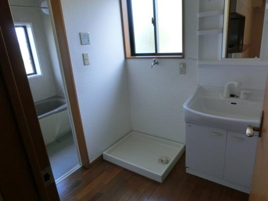 Wash basin, toilet. Interior