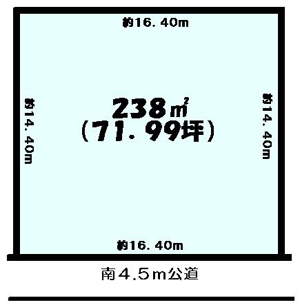 Compartment figure. Land price 9.35 million yen, Land area 238 sq m