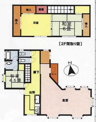 Floor plan. 5.8 million yen, 3LDK + S (storeroom), Land area 258 sq m , Building area 96.03 sq m