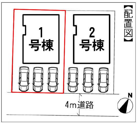 Compartment figure. 23.8 million yen, 4LDK, Land area 135.12 sq m , Building area 103.51 sq m