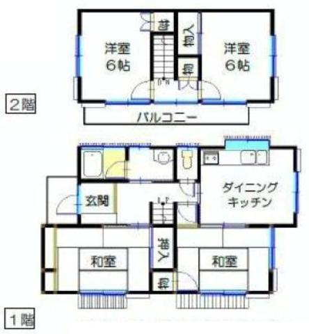 Floor plan. 8 million yen, 4DK, Land area 174 sq m , Building area 76.17 sq m