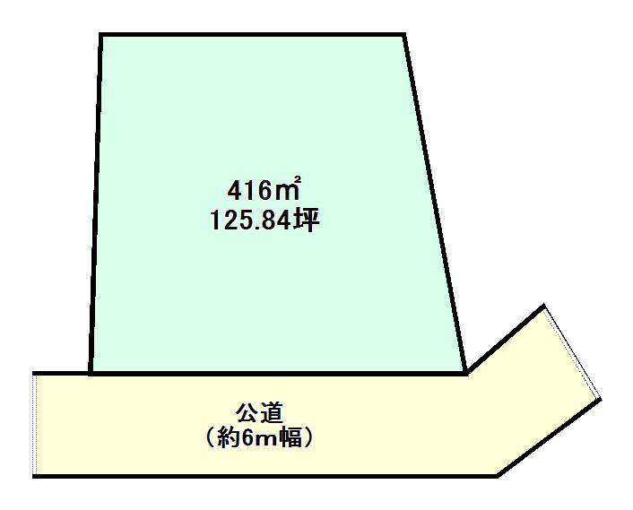 Compartment figure. Land price 8.8 million yen, Land area 416 sq m