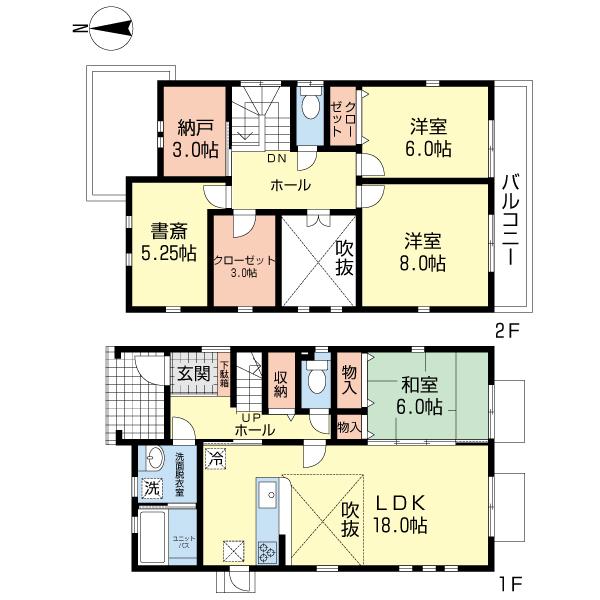 Floor plan. 23 million yen, 4LDK + S (storeroom), Land area 238.49 sq m , Building area 116.33 sq m