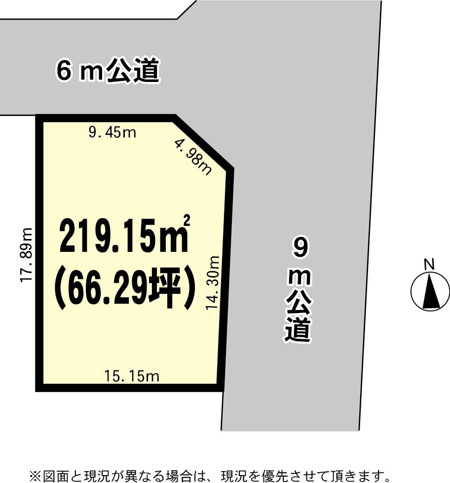Compartment figure. Land price 10.6 million yen, Land area 219.15 sq m