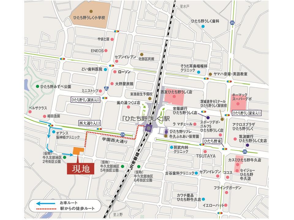 Local guide map. Area Map