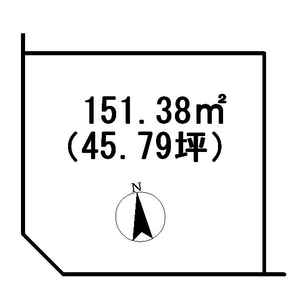 Compartment figure. Land price 6.5 million yen, Land area 151.38 sq m