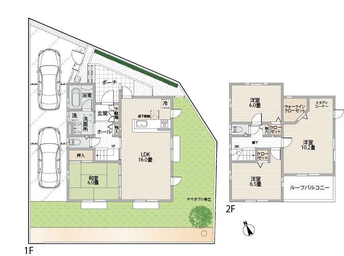Floor plan. (10-5 compartment), Price 29 million yen, 4LDK, Land area 172.19 sq m , Building area 103.5 sq m
