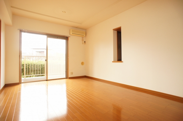 Living and room. Spacious living room of flooring