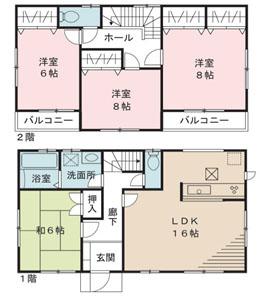 Floor plan. (5 Building), Price 19,800,000 yen, 4LDK, Land area 168.79 sq m , Building area 103.5 sq m