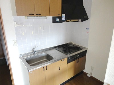 Kitchen. With built-in stove
